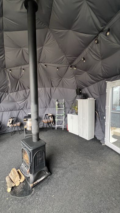 Готовий купол (dome) для бізнесу / кафе / глемпінг / тераса з пічкою