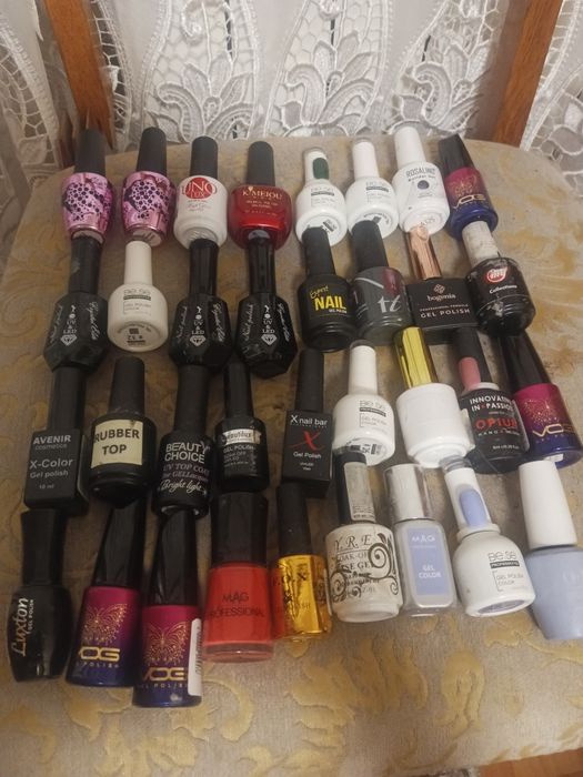 Великий набір гель-лаків (80+ шт, різні бренди, багато нових)