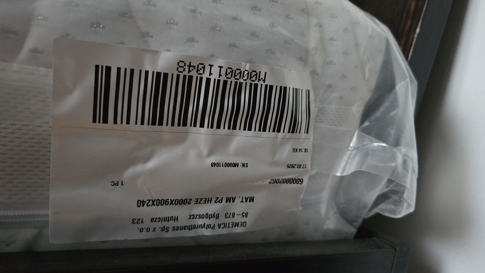Materac piankowy 90x200