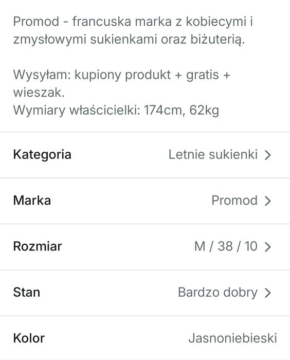 Sukienka Promod.