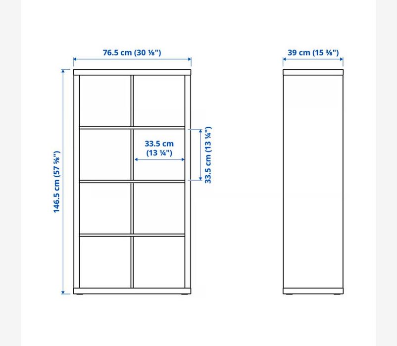 Estante branca, moderna e versátil (40€) | utilização na horizontal ou vertical