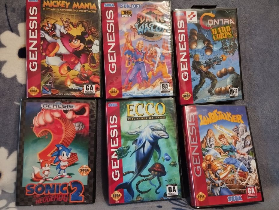 Оригінальні картриджі для sega mega drive genesis