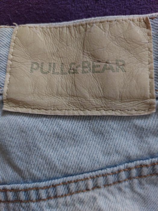 Jeansy wide leg z przetarciami. Pull & Bear rozmiar 34/XS