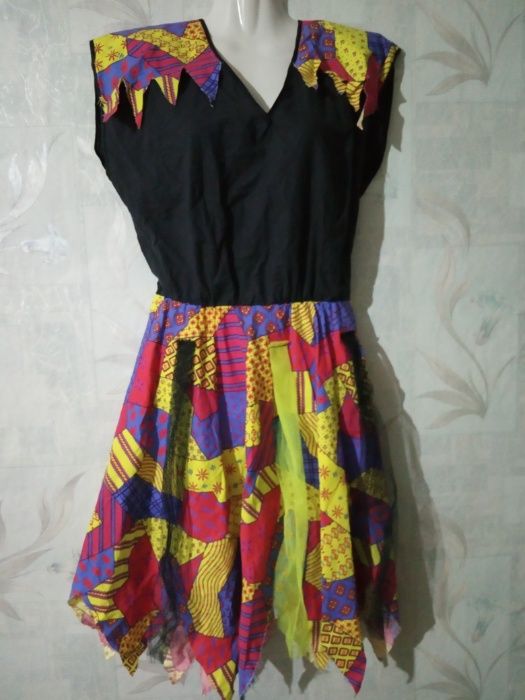 Клоун ведьма костюм платье ведьмы колдуньи фокусницы волшебницы клоуна