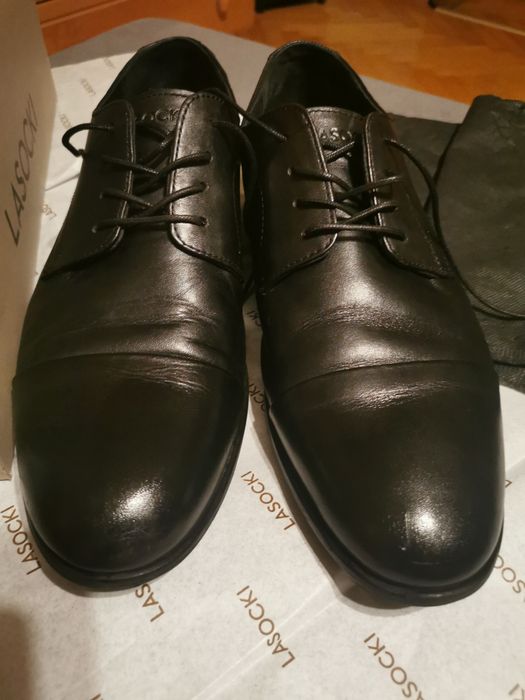 Półbuty, Oksfordy męskie, skóra naturalna, r. 42