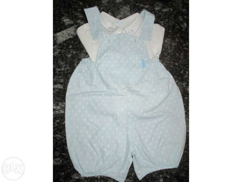 Macacão Calção Mayoral novo - 6 meses a 1 ano-ideal batizado