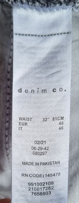 Calções de ganga Regular cinzentos.