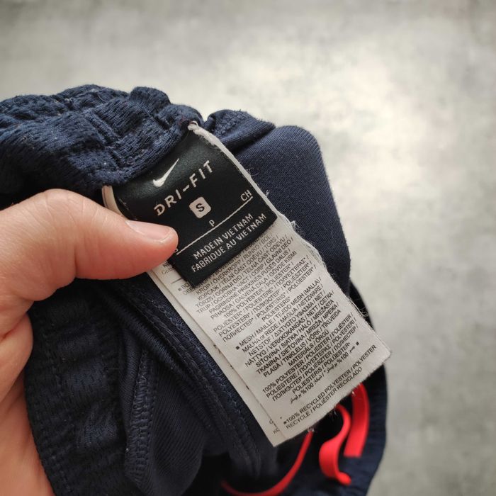 MĘSKIE Spodnie Dresowe Śliskie Granat Slim Footbal Trening Nike DriFit