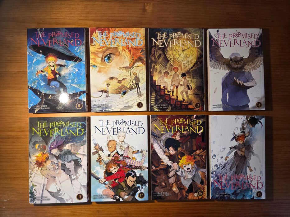 Livros Manga "The Promised Neverland" vol. 1-18
