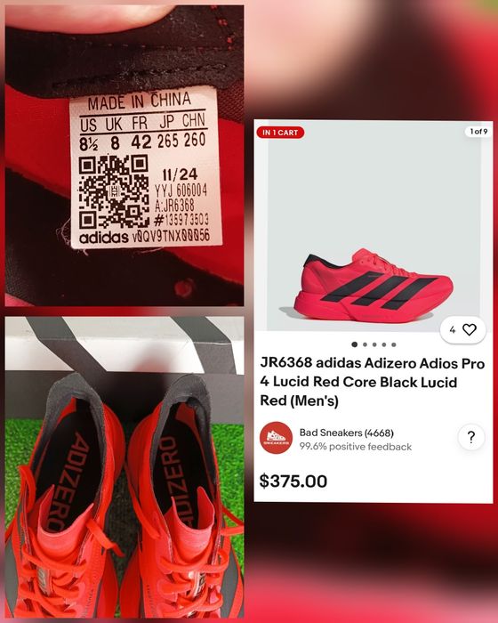 Кросівки adidas Adizero Adios Pro 4