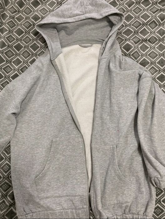Szara bluza sportowa oversize