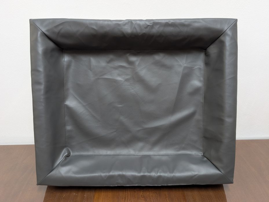 Modern Living Legowisko dla Psa M 85x70x15cm Granitowe NOWE SZTUCZNA SKÓRA ŁATWE W PIELĘGNACJI