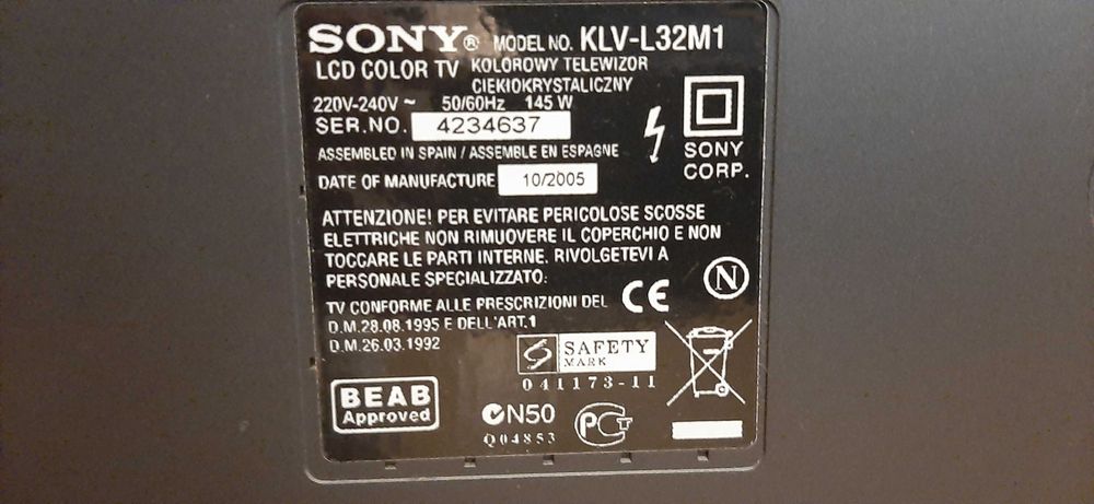 Sony LCD Colour Tv