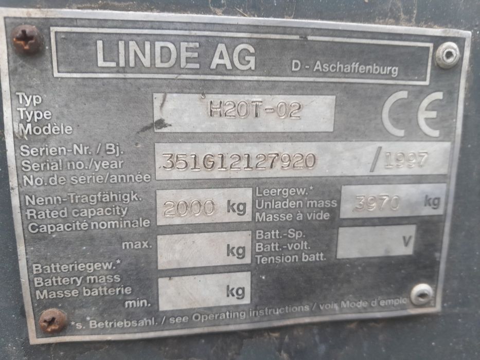 Wózek widłowy linde