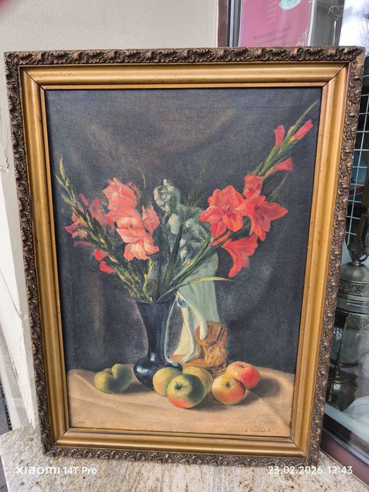 Martwa natura z figurką-M.Faczyński-Bydgoszcz 1929r