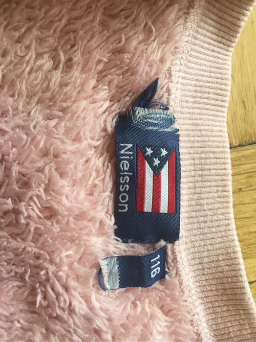 Ciepła krótka bluza bolerko futerko 116