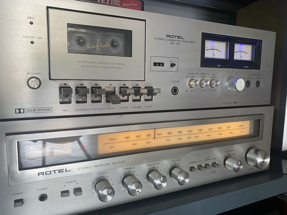 Zestaw Rotel amplituner plus deck