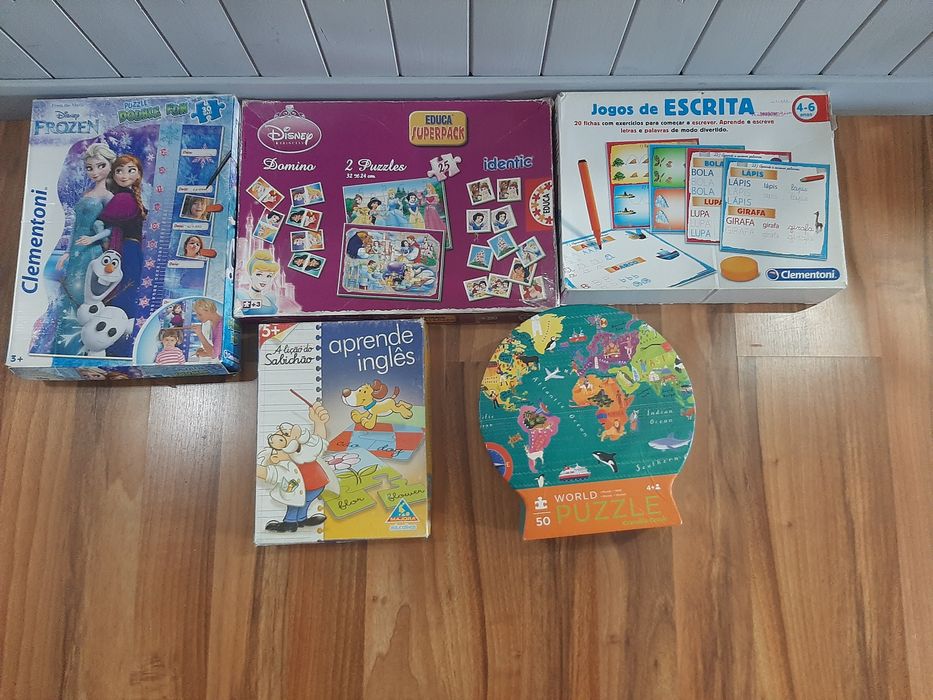 Lote 5 puzzles (completos)