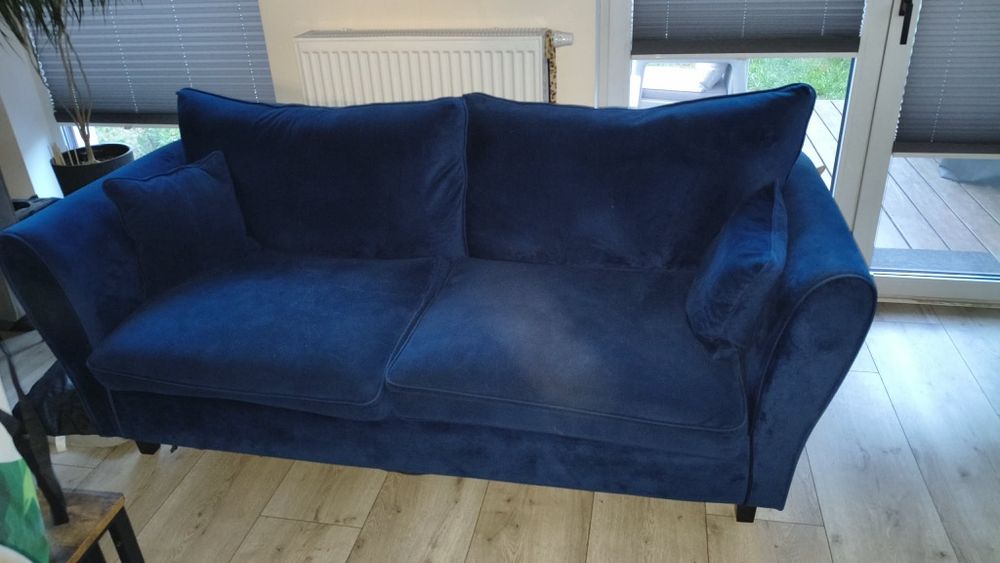 Sofa/kanapa nie rozkladana granatowa