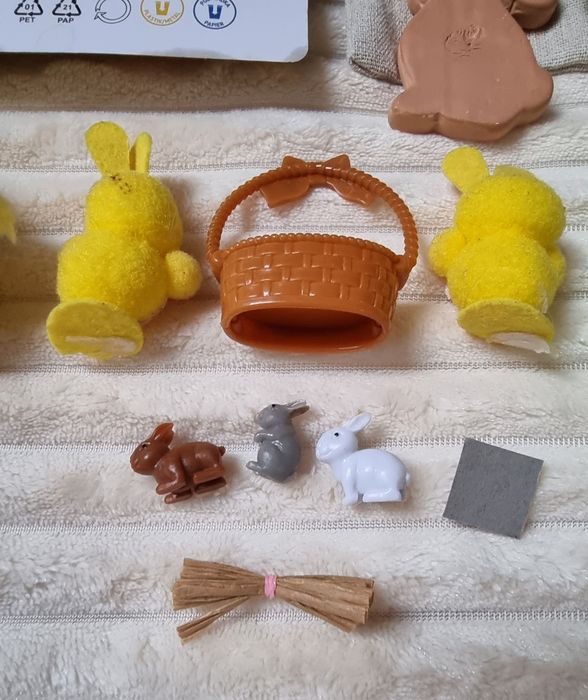 Zestaw kreatywny na Wielkanoc malowanie jajek króliczki