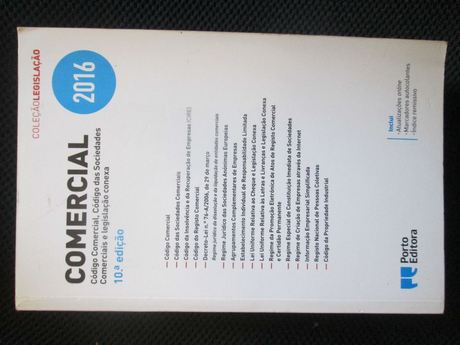 Código Comercial e das Sociedades Comerciais, como novo