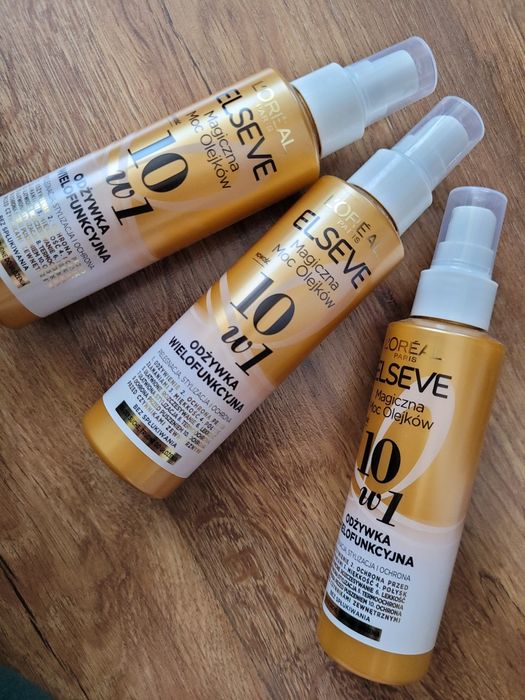 3 sztuki. Elseve Magiczna moc olejków.  Nowe odżywka wielofunkcyjna