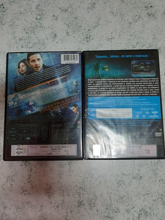 Dvd duplo o abismo   e os olhos de lince
