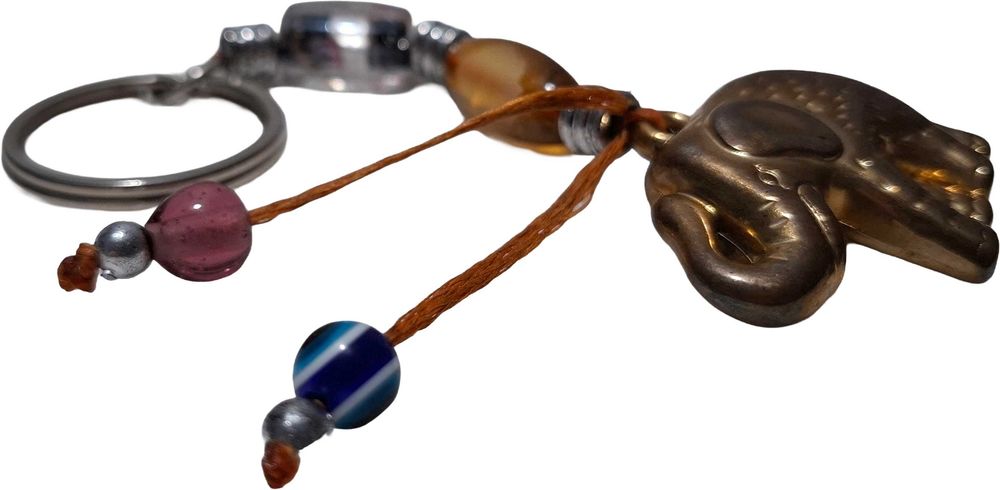 Breloczek handmade, słoń, 4cm, 12,5cm (Brelok)