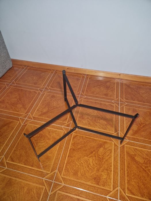 Mesa Centro Redonda Metálica Preto