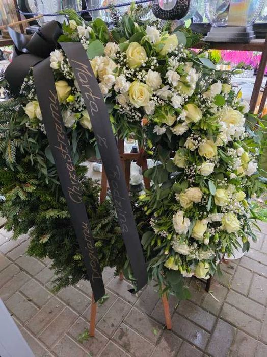 Wieńce, wiązanki pogrzebowe