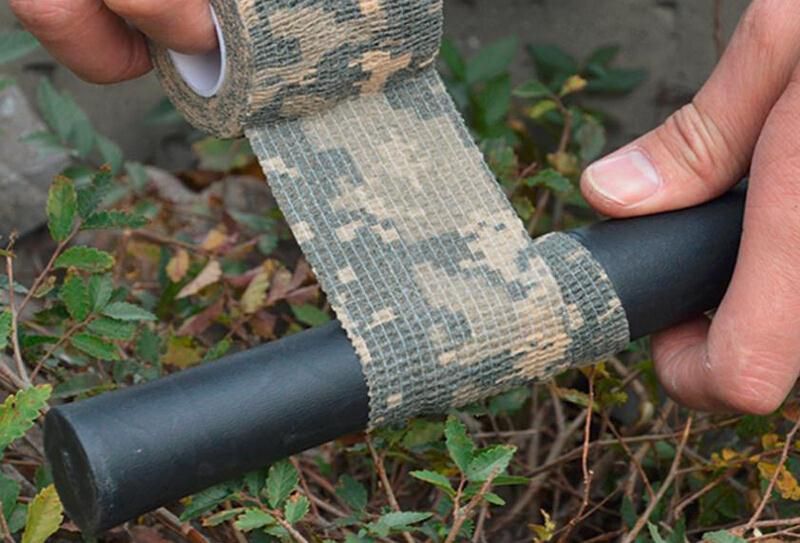 fita cola camuflada militar airsoft paintball motard