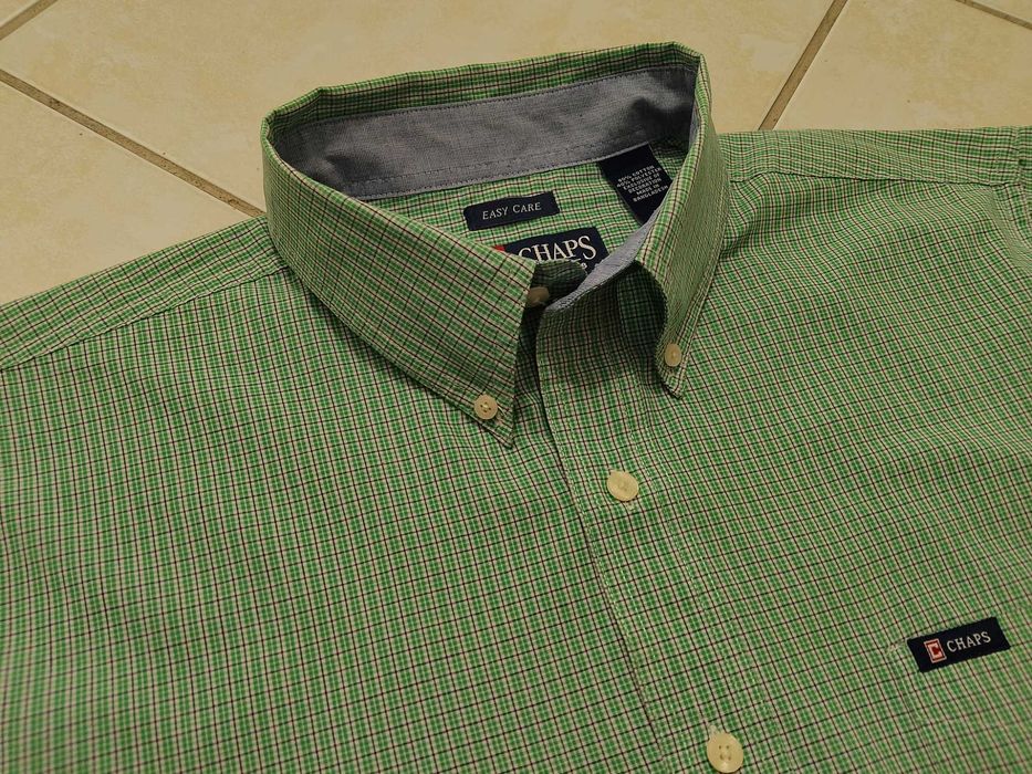CHAPS by Ralph Lauren USA - NOWA! z LOGO Koszula Męska krótki rękaw rozmiar XL
