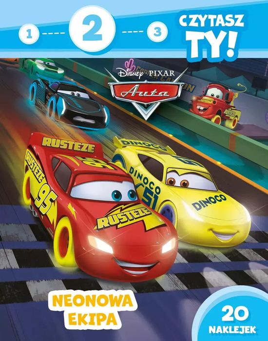 1, 2, 3, czytasz Ty! Poziom 2. Auta. Neonowa ekipa. Disney. Olesiejuk Sp. z o.o.. Nowy Produkt