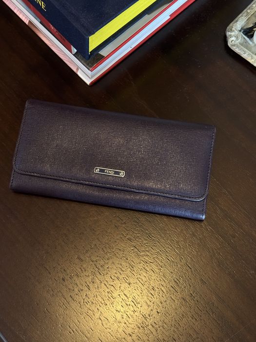 Fendi гаманець оригінал фіолетовий