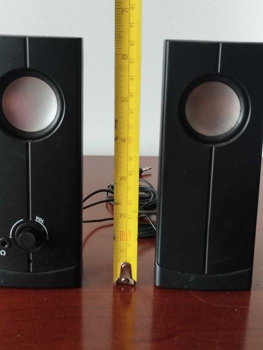 Colunas de Som USB Pretas
