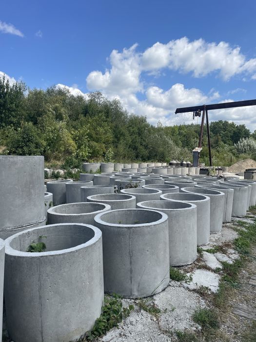 Каналізаційні, мостові і криничні бетонні та залізобетонні кільця!!!