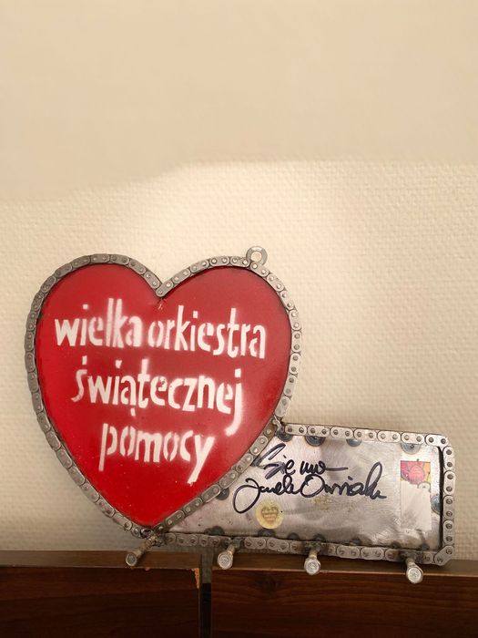 Wieszak na Klucze WOŚP z autografem