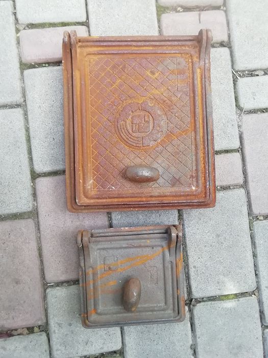 Комплект чугунных дверей для печи, духовка, колосники.