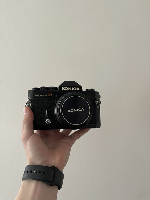 Плівковий фотоапарат Konica Autoreflex T3 + Hexanon AR 50mm f1.4 + фільтри