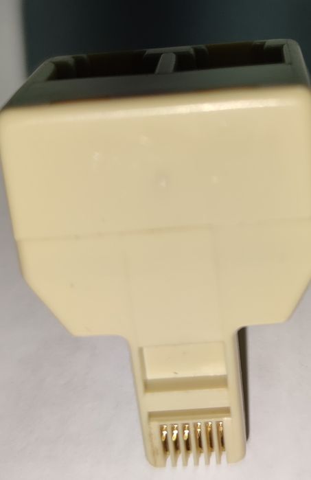 Adaptador Saída Dupla 6P6C (RJ12) - 6 Vias novo - REF 2091