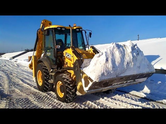 Чистка прибирання снігу, послуги оренда екскаватора