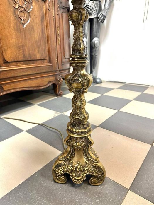 Бронзовий напольний торшер підлоговий світильник 7468