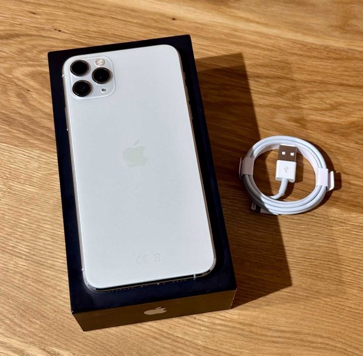  iPhone 11 Pro Max 512GB Silver Bat. 100% Gwarancja ROK Idealny RATY 0%