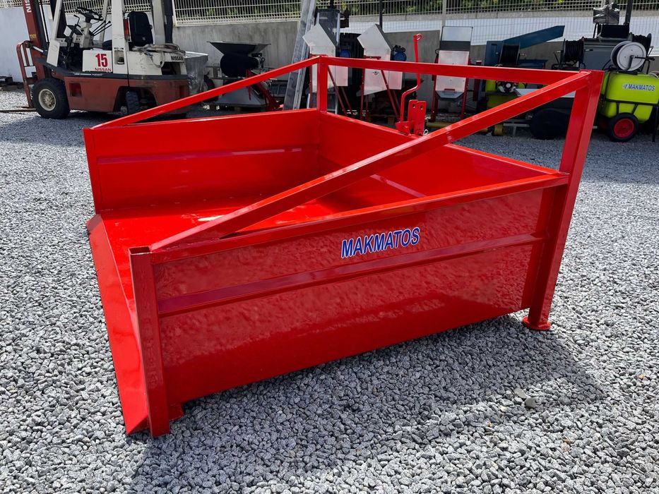 Caixa de carga/gamela para trator reforçada 2.10m c/ báscula NOVO