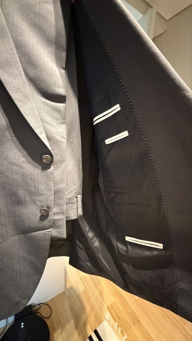 Fato de homem blaser e calça cinza
