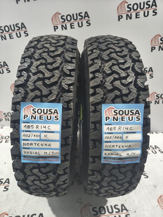 2 pneus Nortenha 185R14C 4x4 - Oferta dos Portes