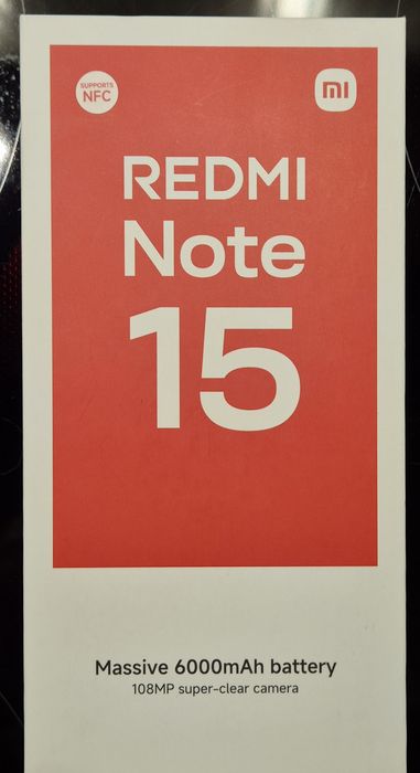 Redmi Note 15 , NOWY Smartfon bez sielecka. Czarny