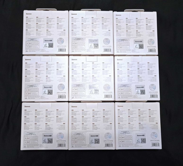 Baseus 9-Piece 25W USB-C Charger Bundle – New and Sealed64168936790786121