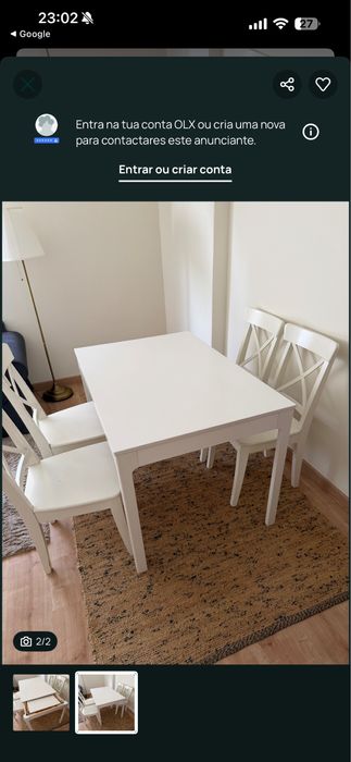 Mesa extensivel Ikeia
