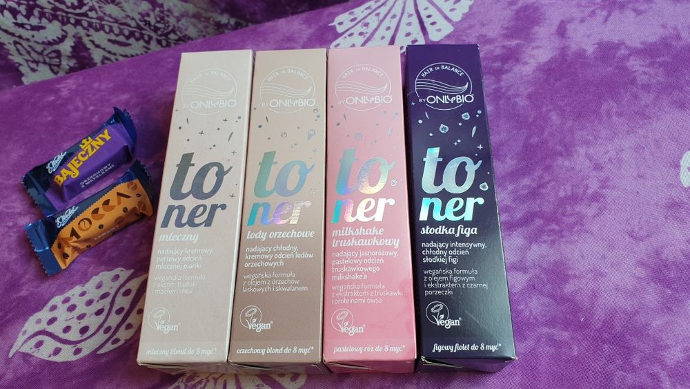 Nowy oryginalny zestaw tonerów do włosów Wedel/Only Bio+ słodycz